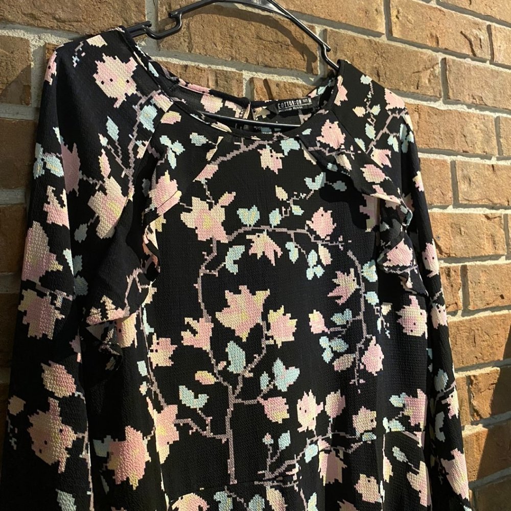 NWOT Cotton On Retro Floral Blank Dress Size M - Picture 4 of 12